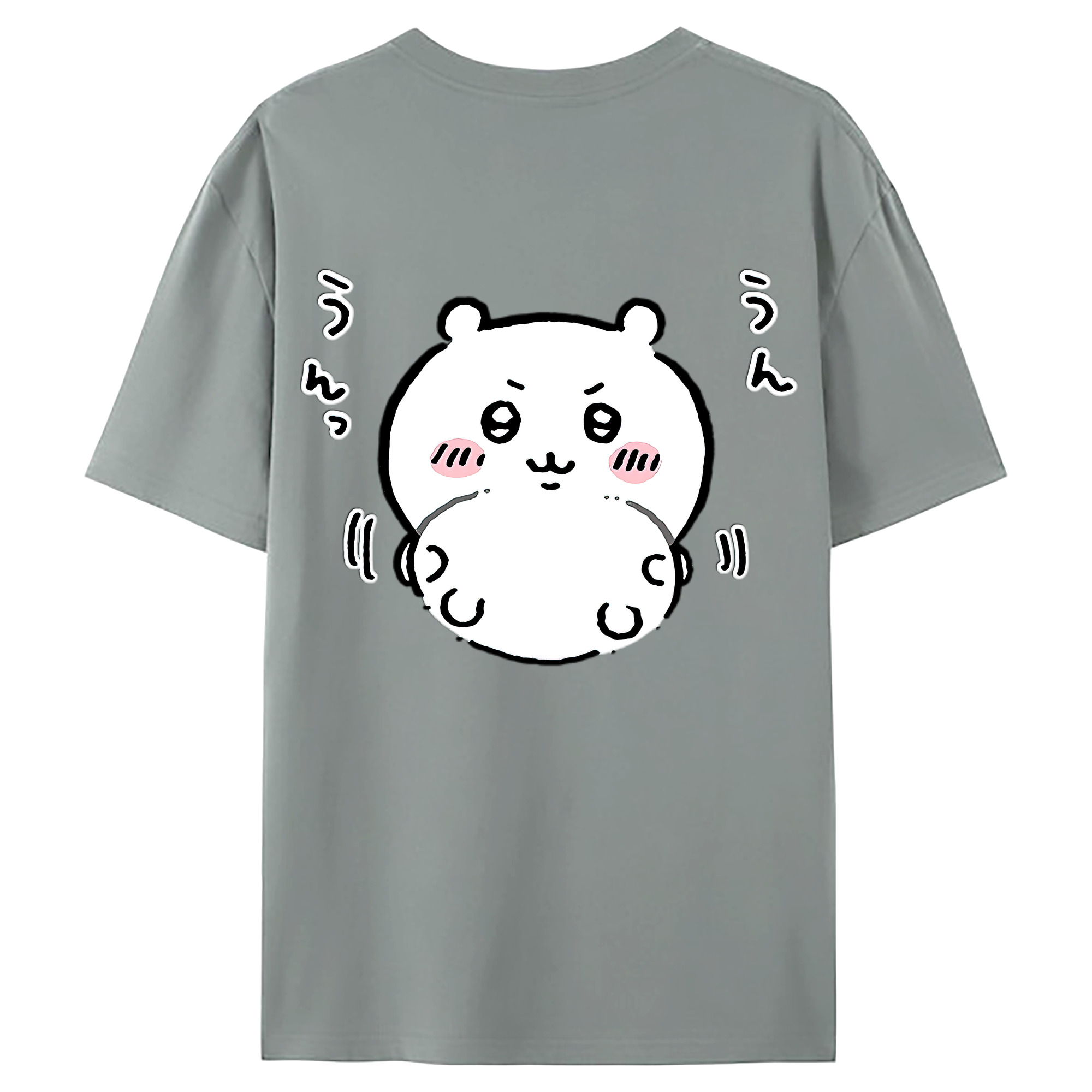 （画像用） ちいかわ ちいかわ Chii-kawa chiikawa 綿100％ メンズ半袖Tシャツ（バックプリント） 通気性